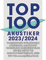 Auszeichnung Top 100 Akustiker 2023/2024 für Bögl Hörakustik